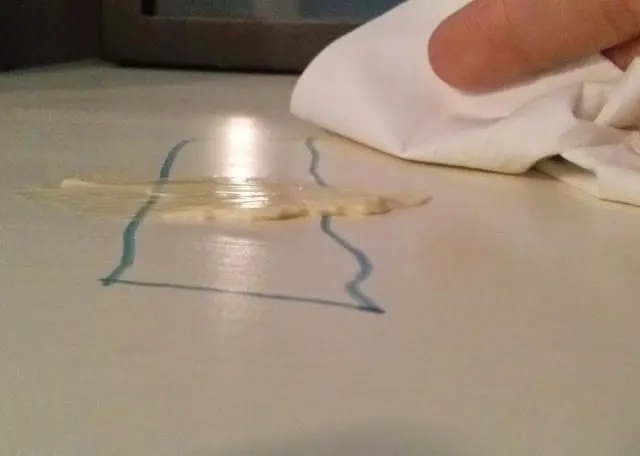 Wax on painted furniture-tested