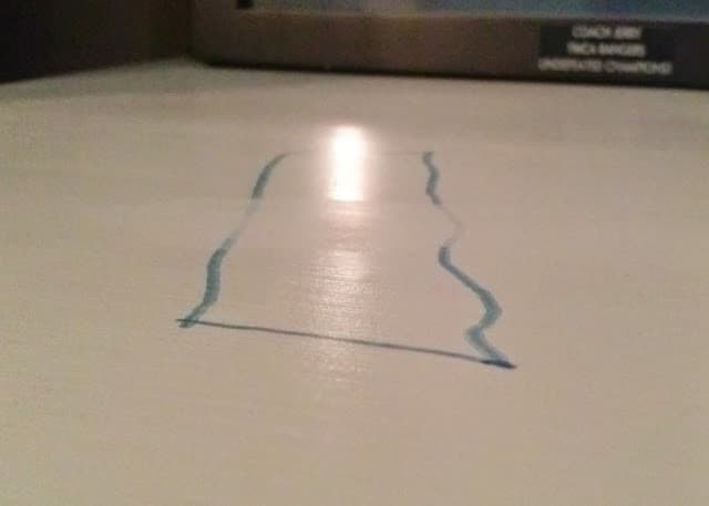 Wax tested on painted furniture