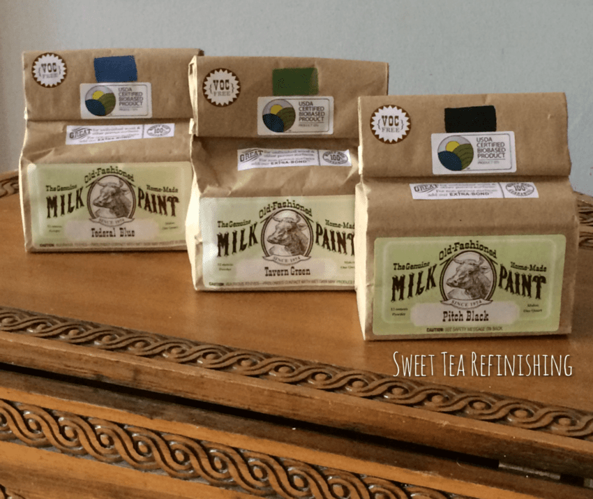 making charleston green milk paint