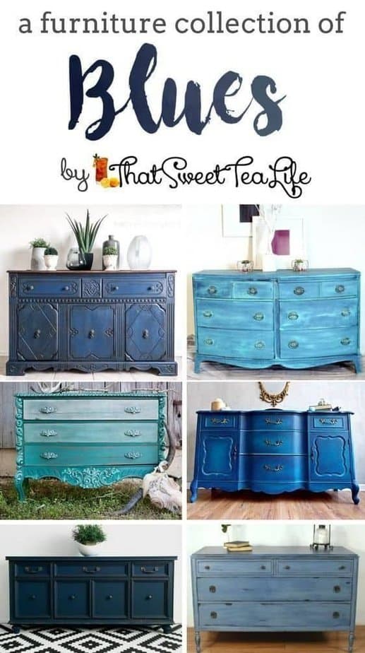Over 20 of the Best Blue Painted Furniture Pieces I Could Gather for