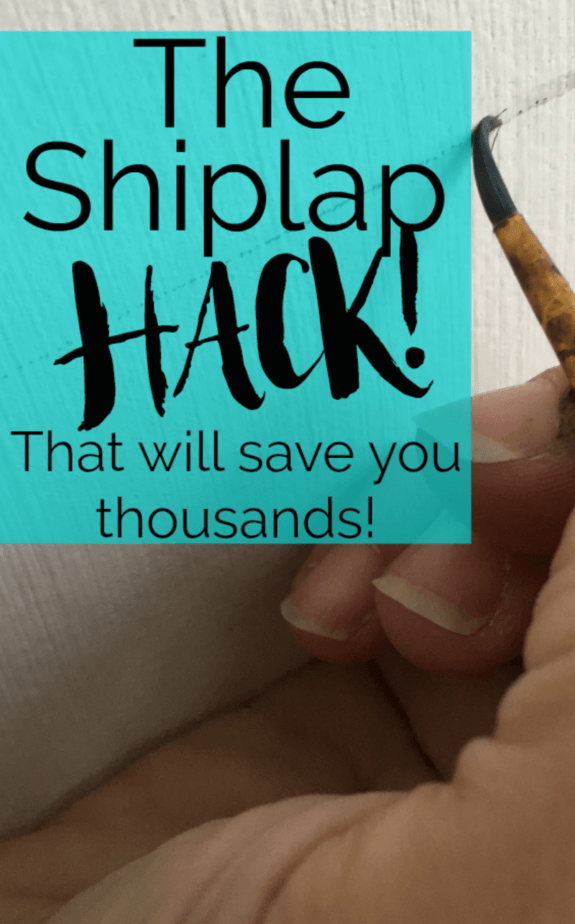 The Shiplap Wall Hack that can save you Thousands! by Thea at That Sweet Tea Life | DIY Shiplap |faux shiplap | shiplap hack | wall ideas | shiplap walls | installing shiplap | how to shiplap | faux walls #Shiplap #DIYShiplap #Shiplaphack #wallideas #Fauxshiplap