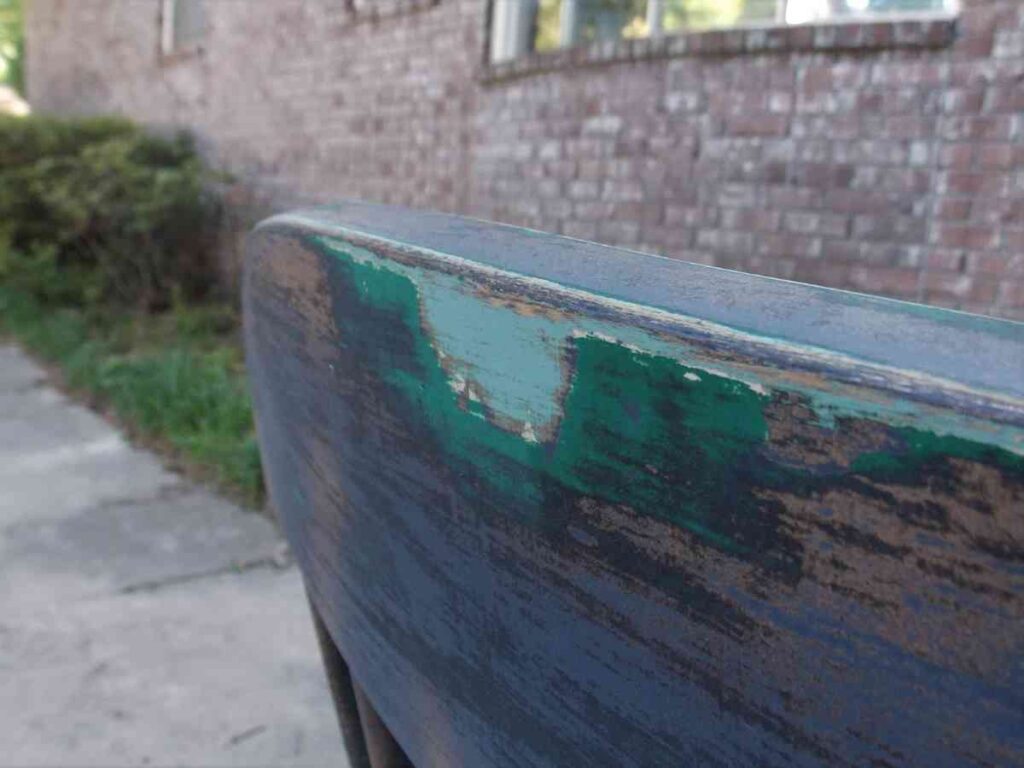Back of Sanded Rocking Chair