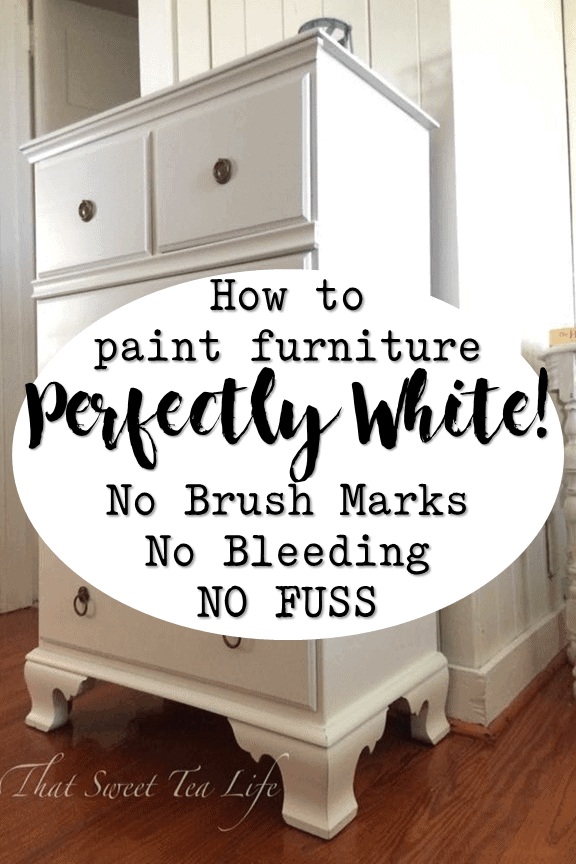 painting white furniture: the best no fail method! • that sweet tea life