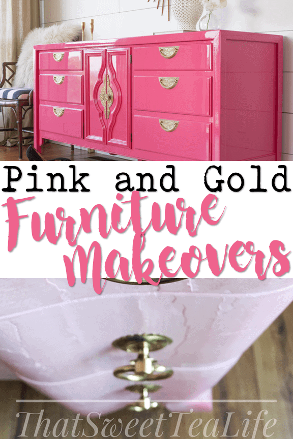 Pink And Gold Painted Furniture Makeovers Furniture Lovers Must