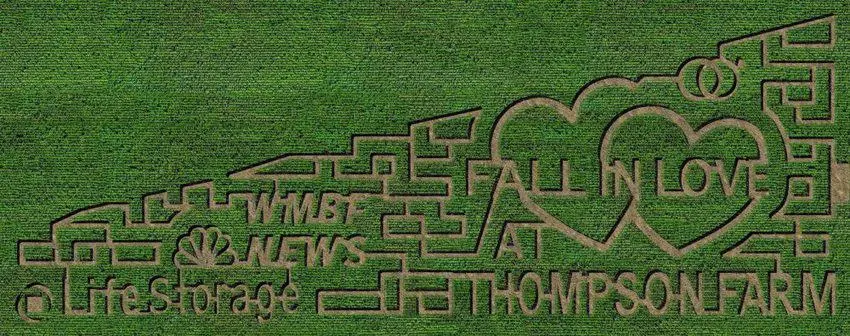 Thompsons Farm Corn Maze- top things to do in south Carolina in the fall
