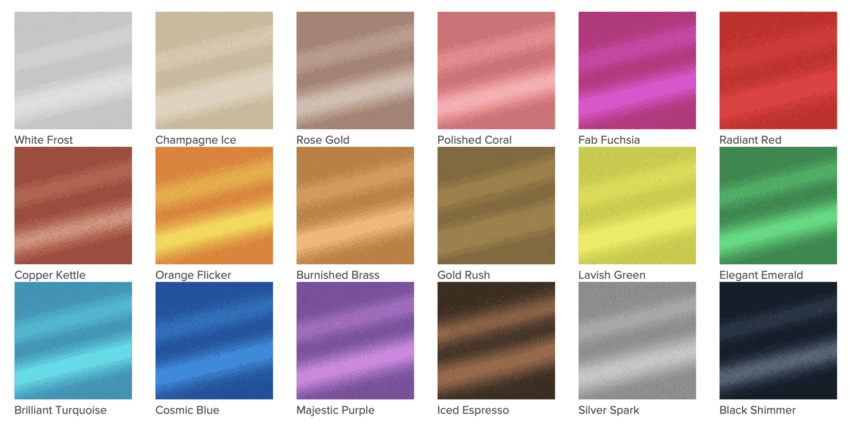 Rub N Buff Color Chart