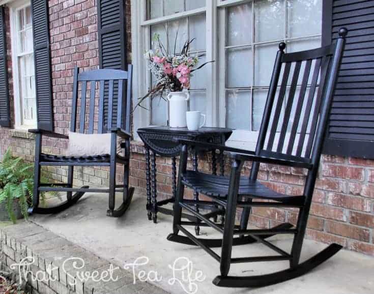 Painted Rocking Chair A DIY You Can Do! • That Sweet Tea Life