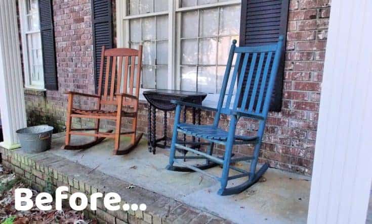 Painted Rocking Chair: A DIY You Can Do! • That Sweet Tea Life