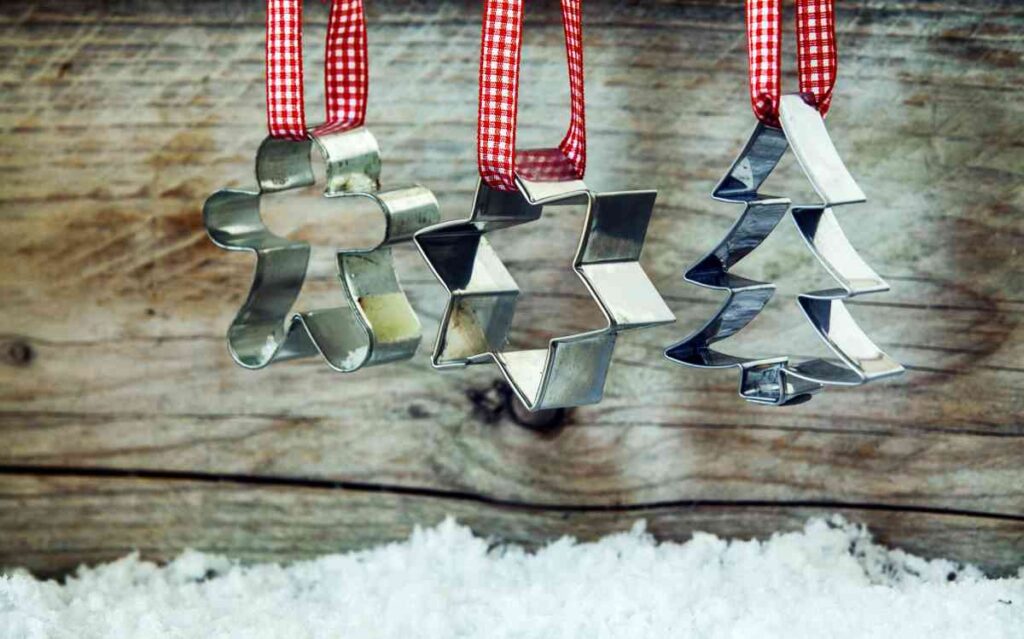 Christmas cookie cutter ornaments