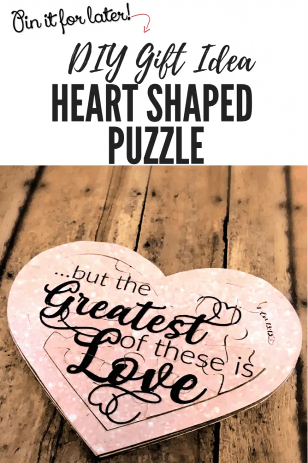 How to make a puzzle | DIY Puzzle in the shape of a heart
