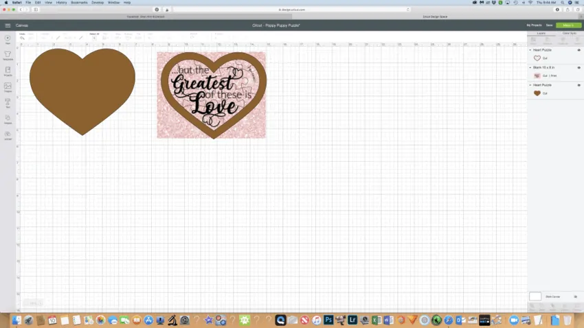 DIY Puzzle | valentines day with cricut