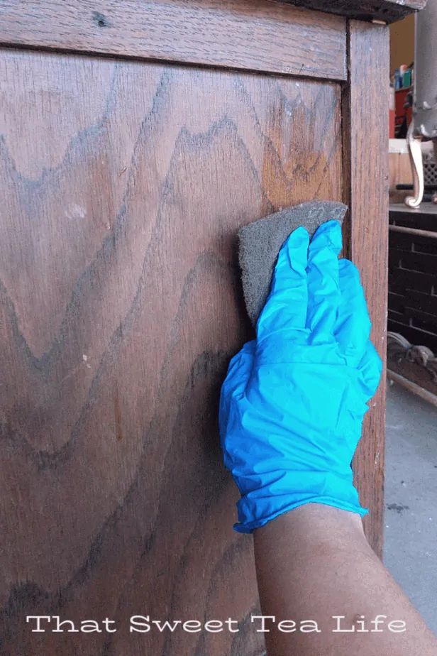 Furniture prep is as important than the actual paint! | Prepping your furniture | Antique Wash Stand Makeover | furniture makeover | painted furniture | chalk painted furniture | green furniture | refurbished furniture | home decor | home decor ideas | painted dressers
