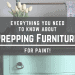 How to Refinish Furniture: Prep