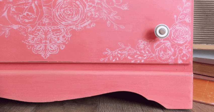 Diy Furniture A Dresser In Coral Paint Colors That Sweet Tea Life