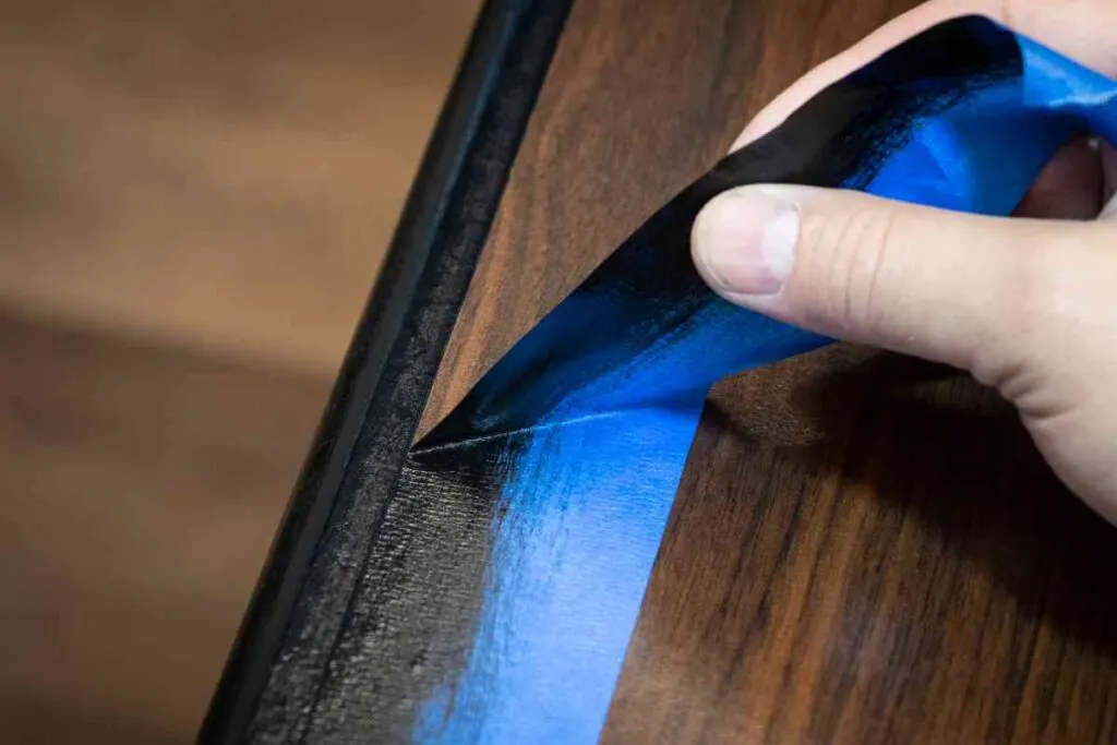 Removing painters tape from furniture