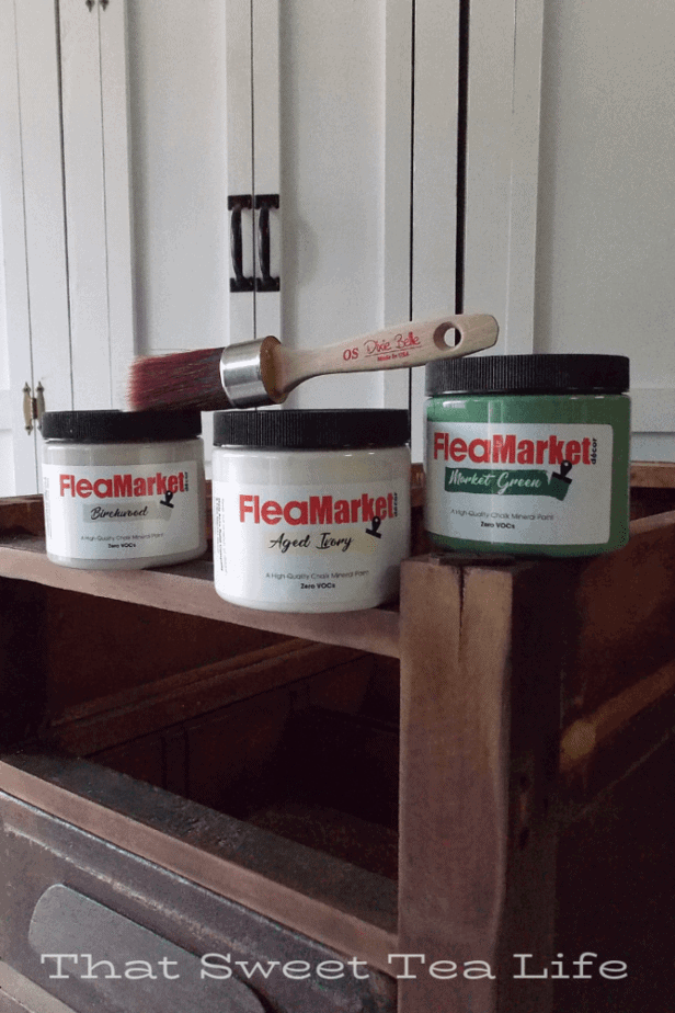 Dixie Belle Paint for repurposed desk ends