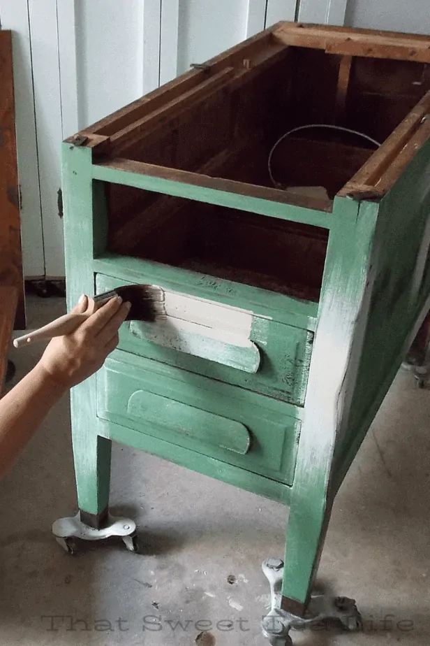 Dixie Belle paint in birchwood