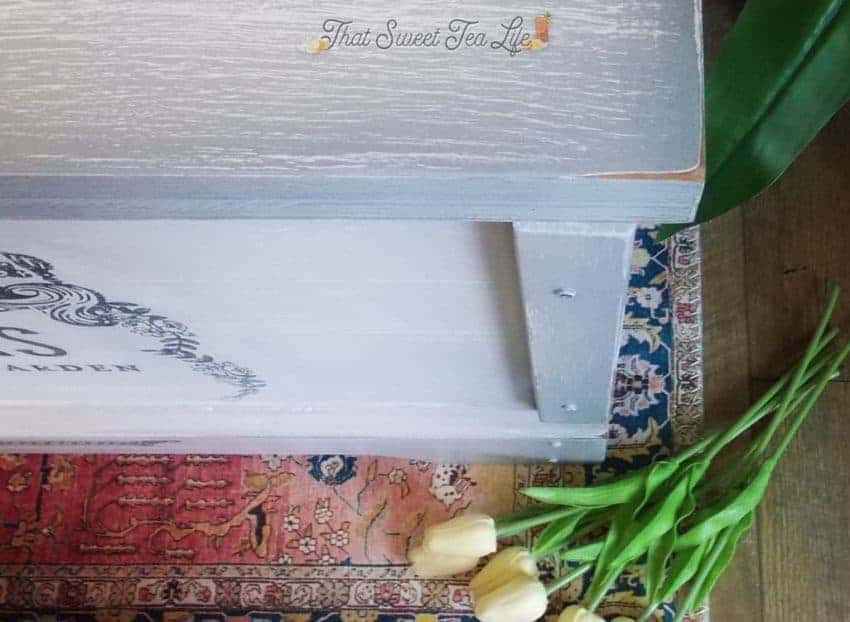 White Furniture Paint After distressed