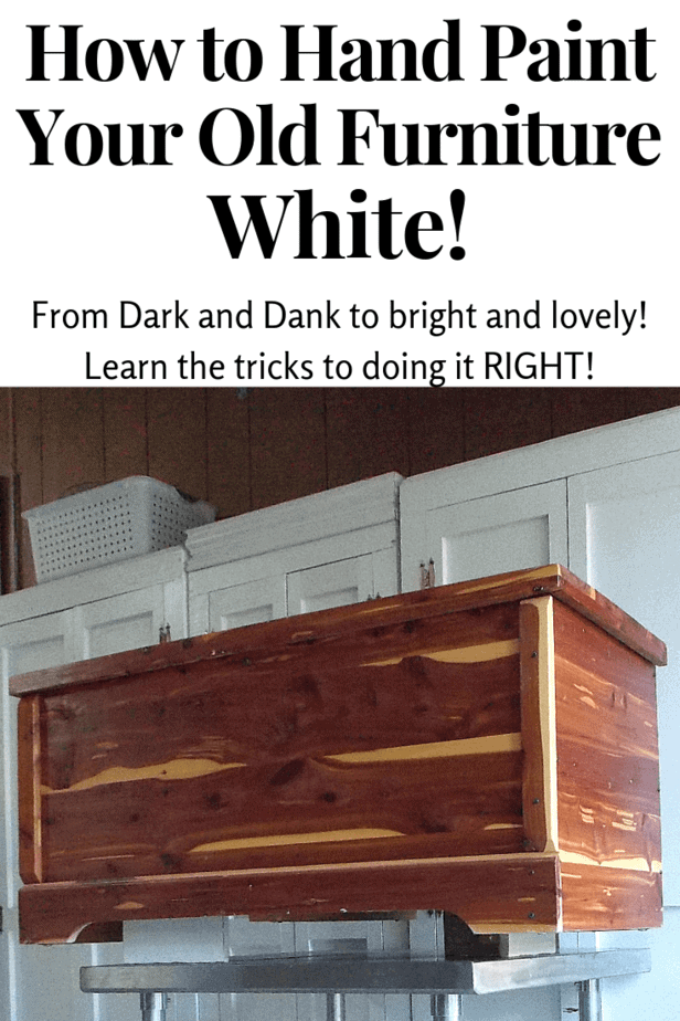 How to paint furniture white!