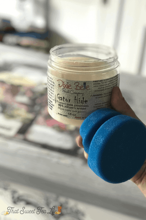 Top Coat for white furniture paint