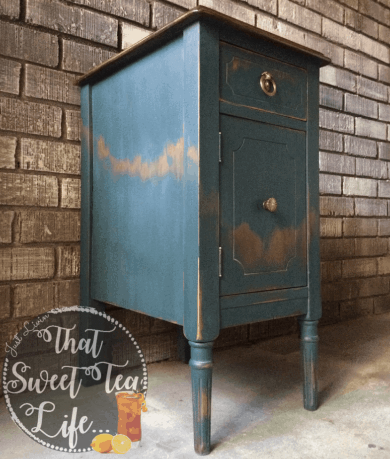 Wise Owl Paint in Abyss on End Tables
