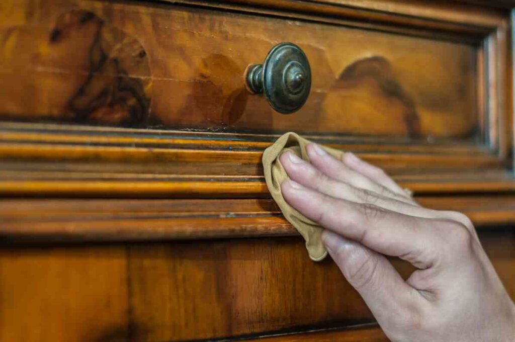 Applying a deglosser to furniture