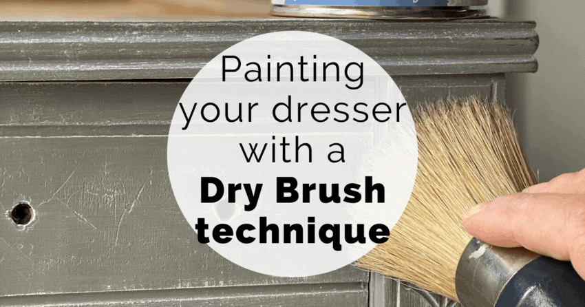 Gray and White Painted Dresser