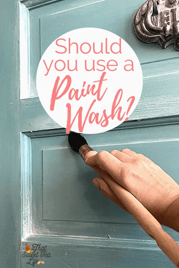 Applying a paint wash on furniture