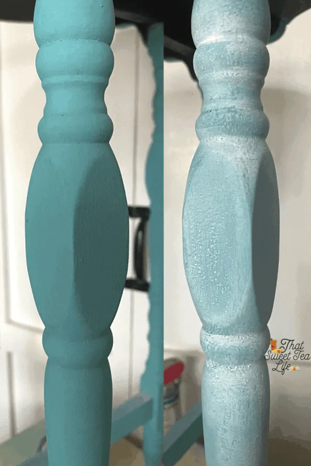 White Paint wash on furniture legs