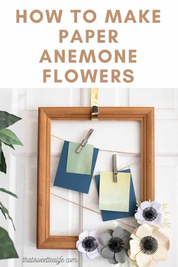 how to make paper anemone flowers