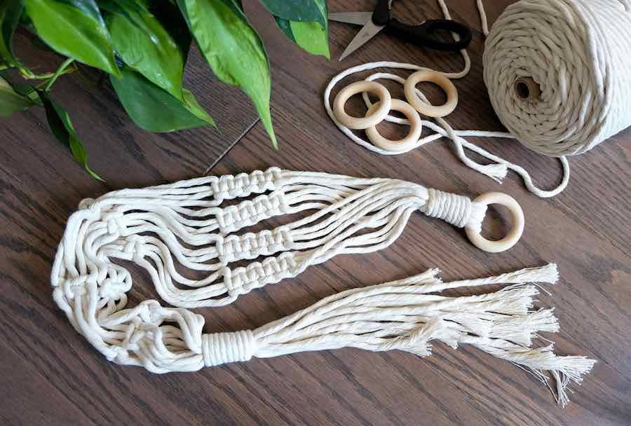 Macrame For Beginners: Hand-Made Macrame Plant Hanger