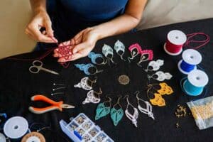 Making Macrame Earrings
