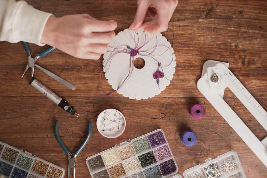 Making Macrame Earrings