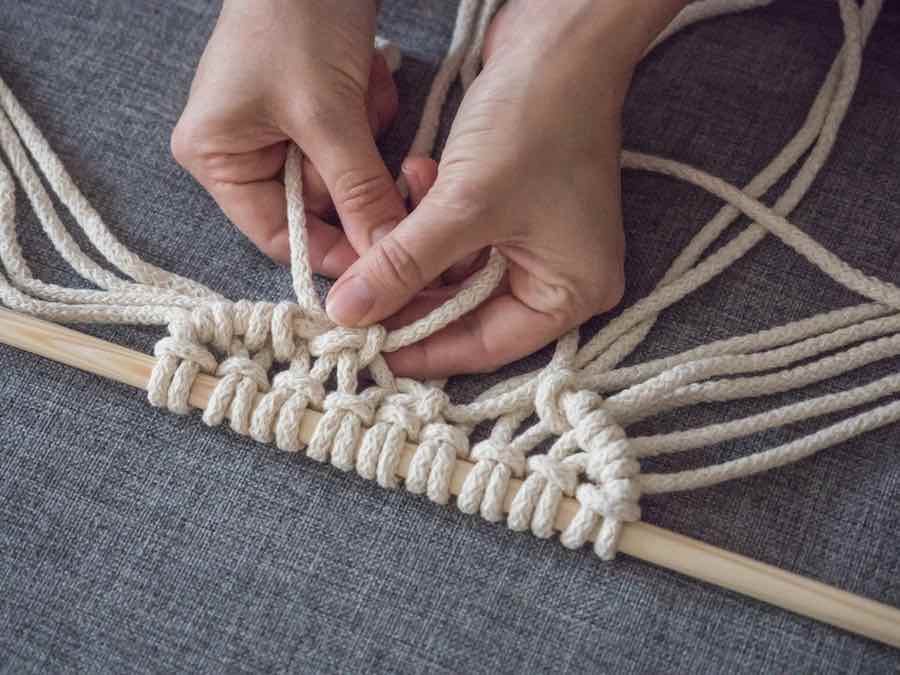 Weaving Macrame