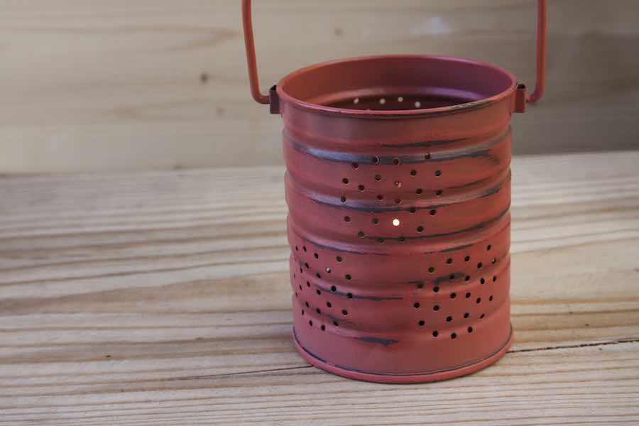 Decorative Tin Can Lantern