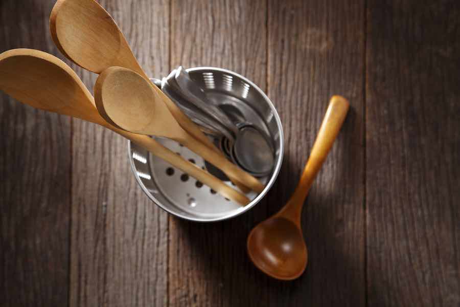 Tin Can Utensil Holder