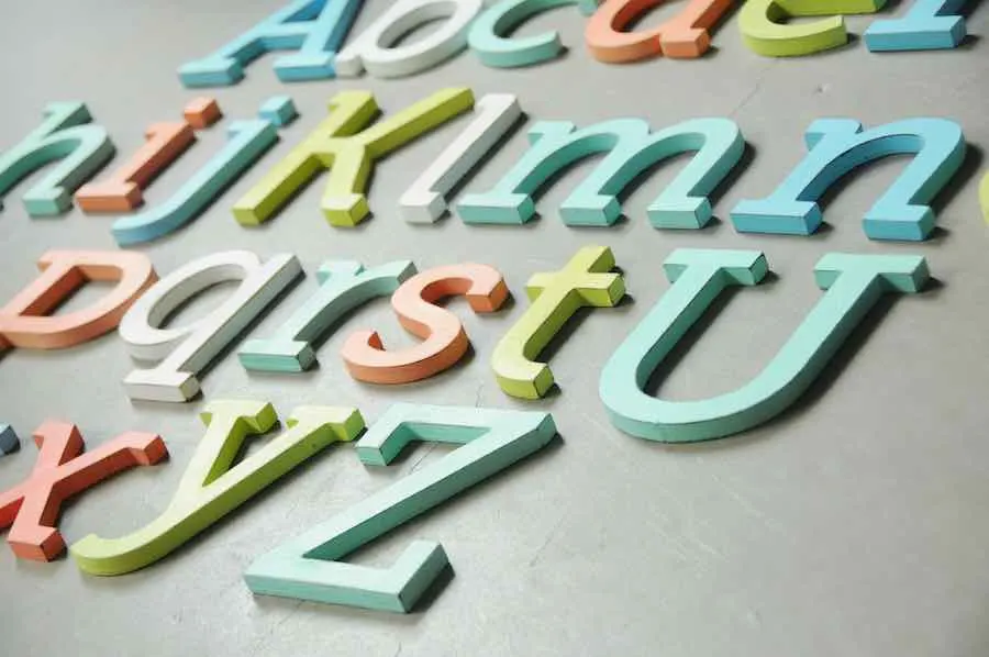Wooden Wall Art: Wood Letters