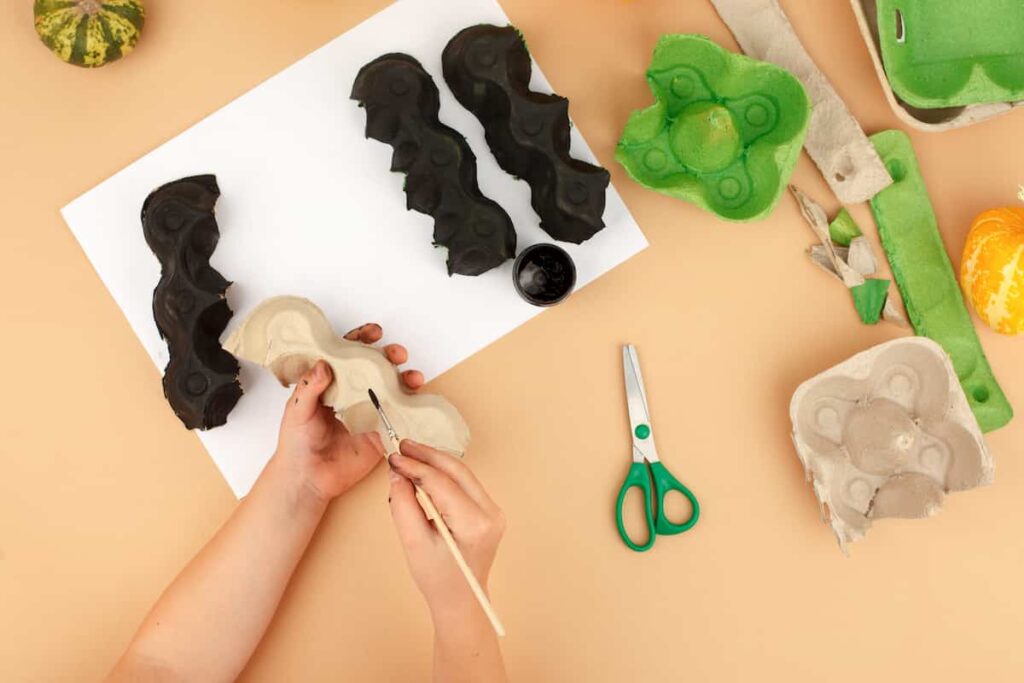 Egg Carton Halloween Crafts