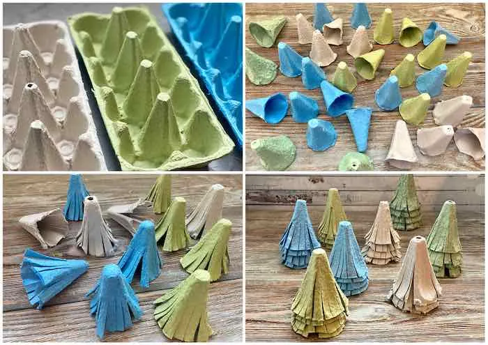 Egg Carton Christmas Crafts