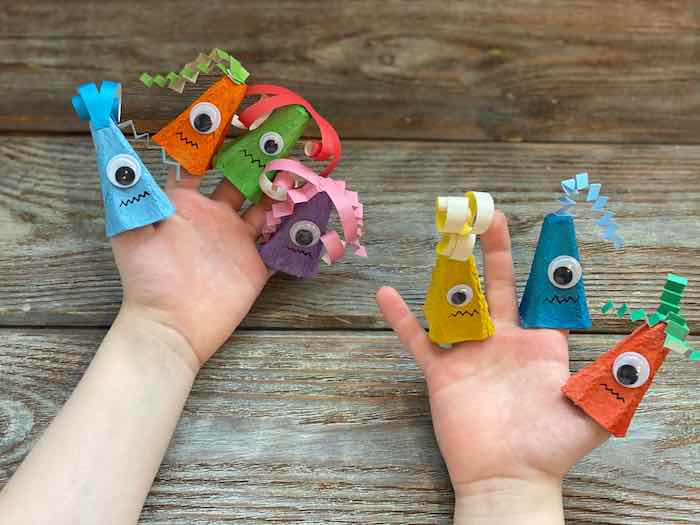 Egg Carton Halloween Crafts