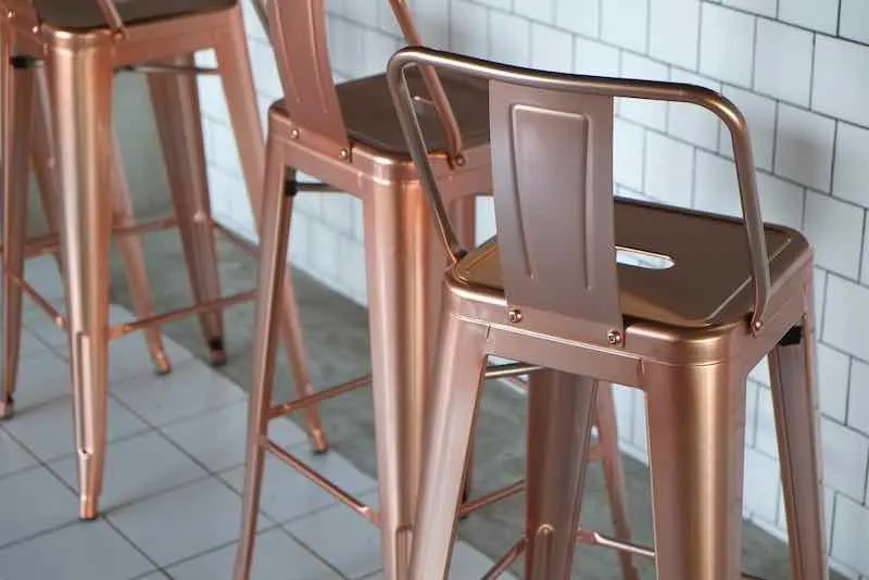 stainless bronze chair