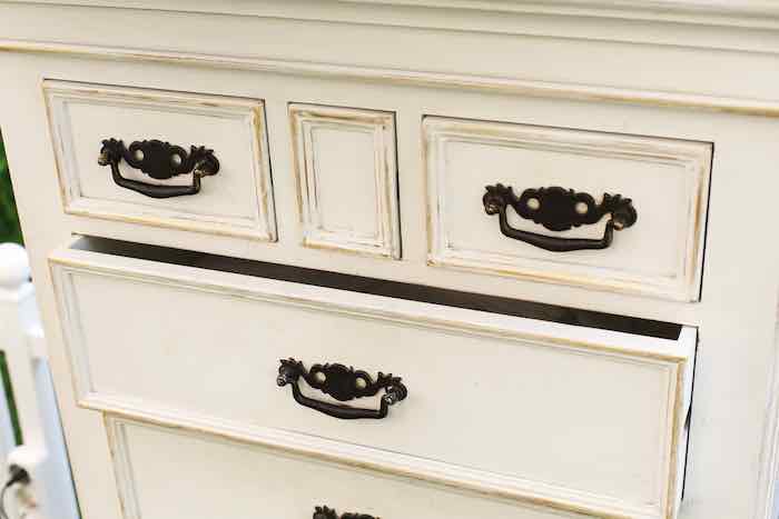 Old wooden antique dresser