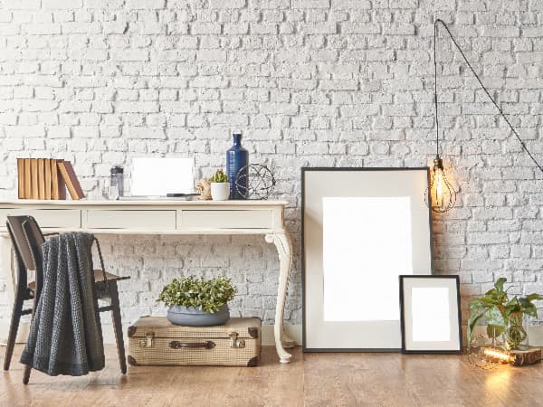 Classic White farmhouse desk.