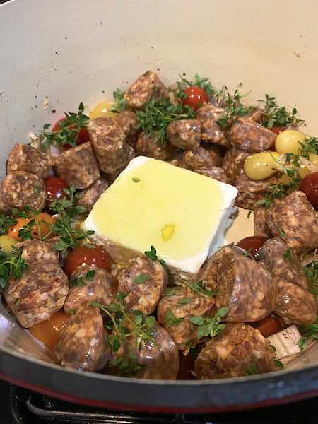 Ingredients ready to roast. 