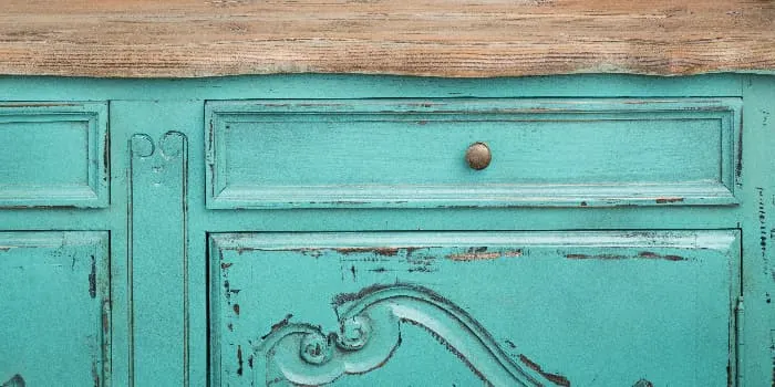 shabby chic blue dresser