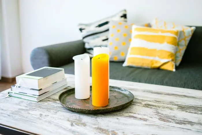 distressed chalk paint coffee table