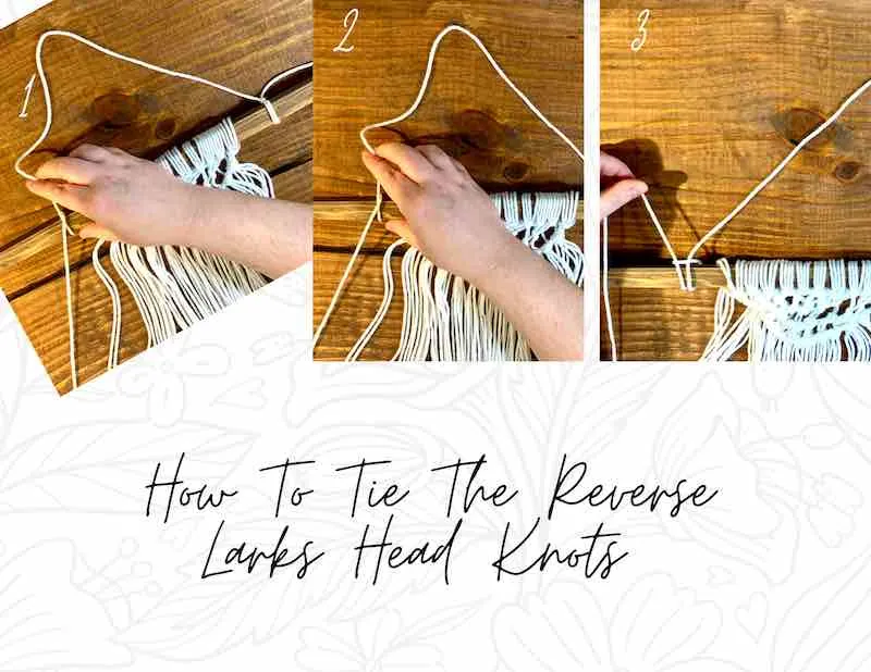 How to tie a reverse larks head knot.