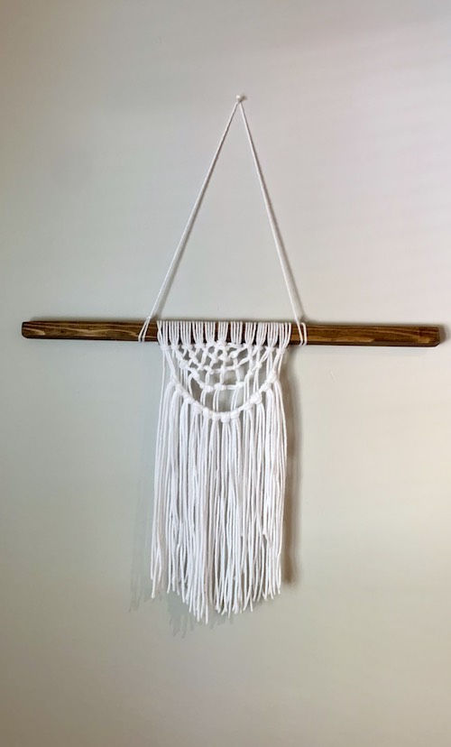 Finished DIY Macrame