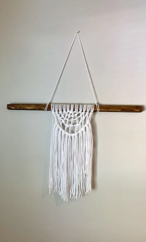 Finished DIY Macrame