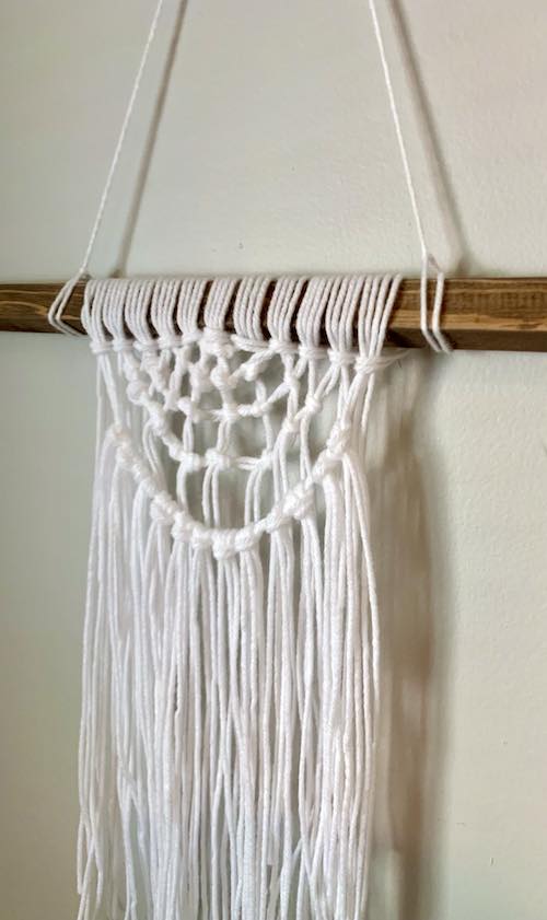 Finished DIY Macrame 
